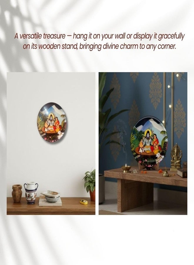 RITUALISTIC Metal Shiv Parivar for Wall & Table Decor | Divine Table top Shiv Parivar Frame | Spiritual Home & Office Decoration | Metal Frame for Mandir, Living Room & Gift Purpose | 10inch - Image 5